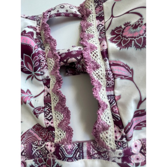 BECCA Sample Piece Tahiti Floral One-Piece Swimsuit Women's Size Small - Picture 7 of 13